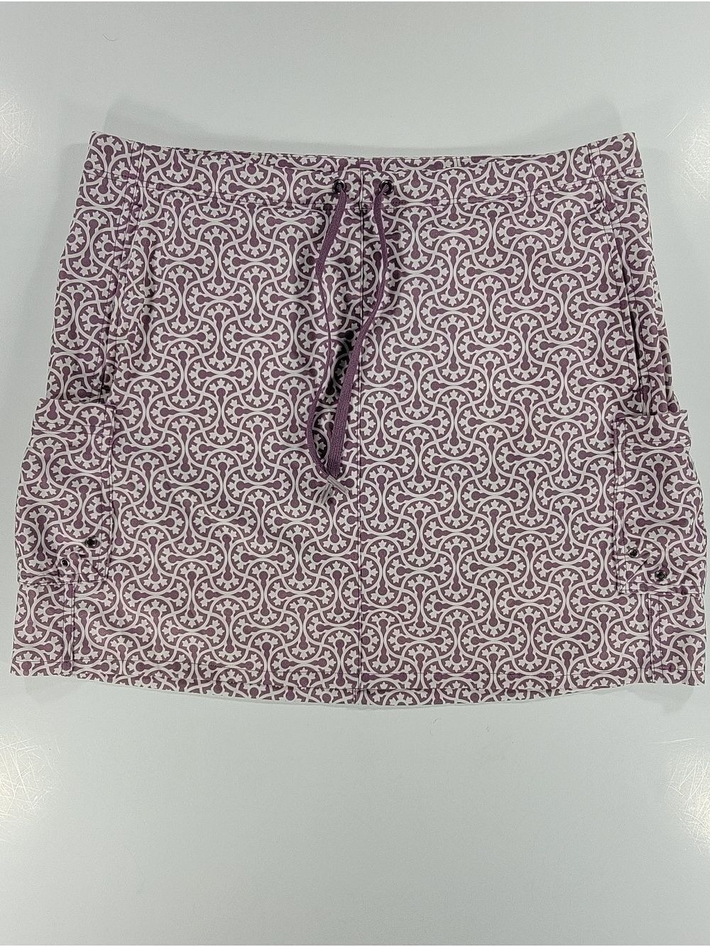 Title Nine Cargo Skort Womens Purple Tennis Golf Pickleball 12 Pocket Stretch
